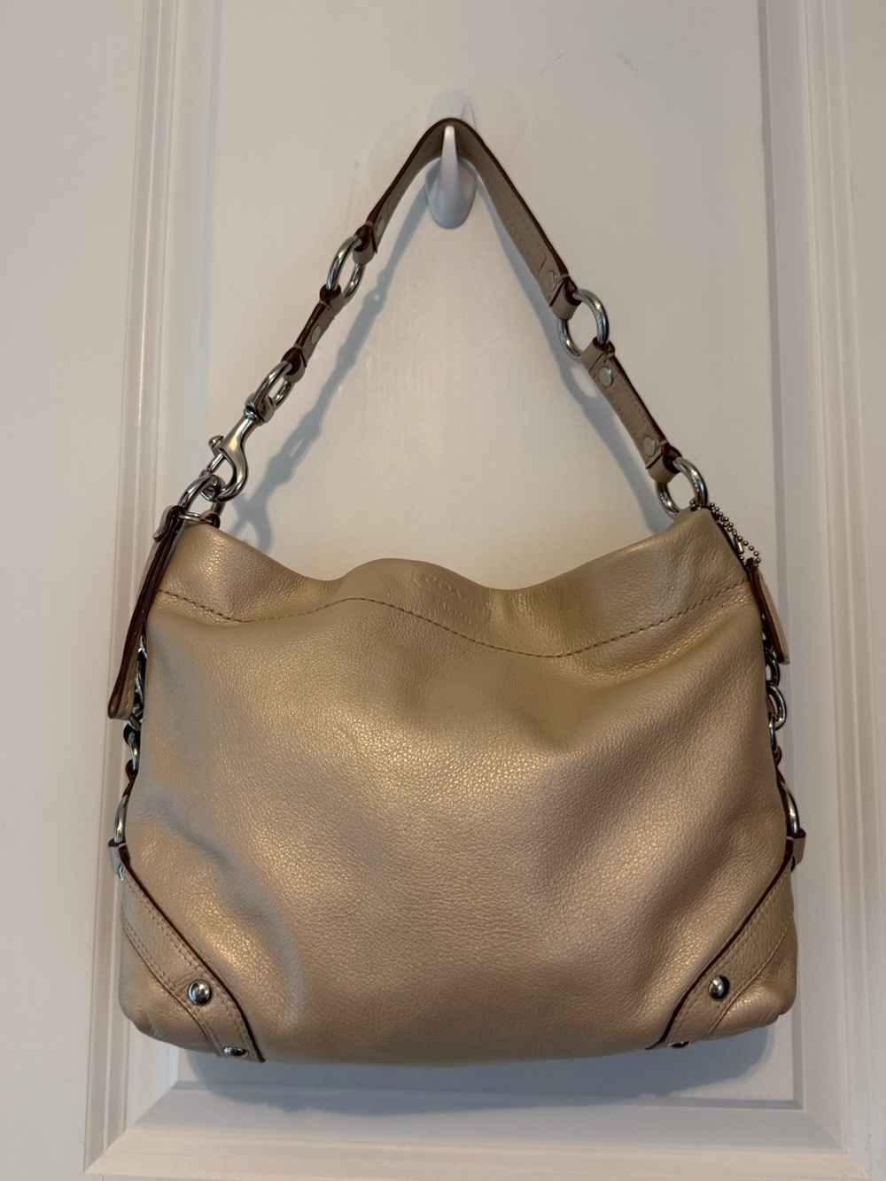 Coach Carly Leather Hobo Shoulder Bag Y2K - Picture 5 of 10